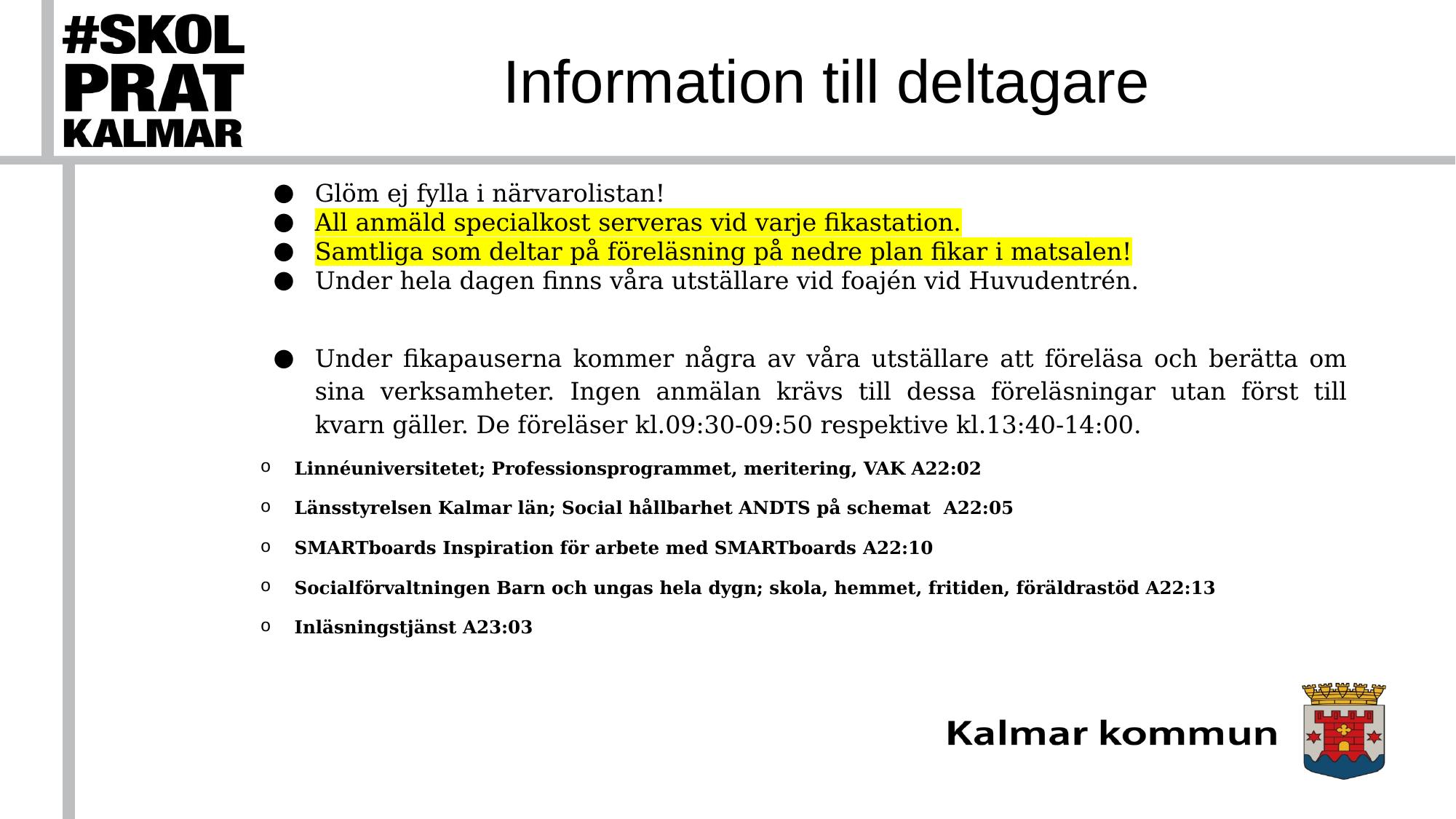 Originalbilden Information till deltagare.